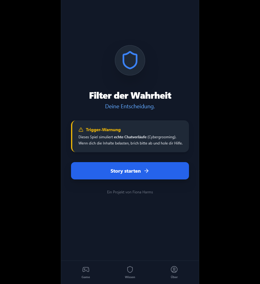 Screenshot von Filter der Wahrheit